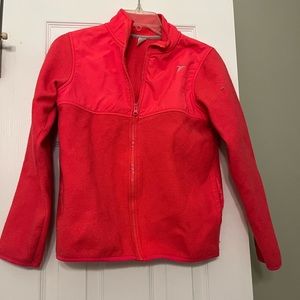 Old Navy Kids Jacket Bright Pink Zip up Size Large